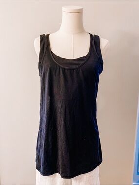 lululemon athletica Black Scoop Neck Tank